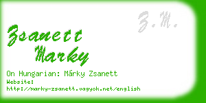 zsanett marky business card